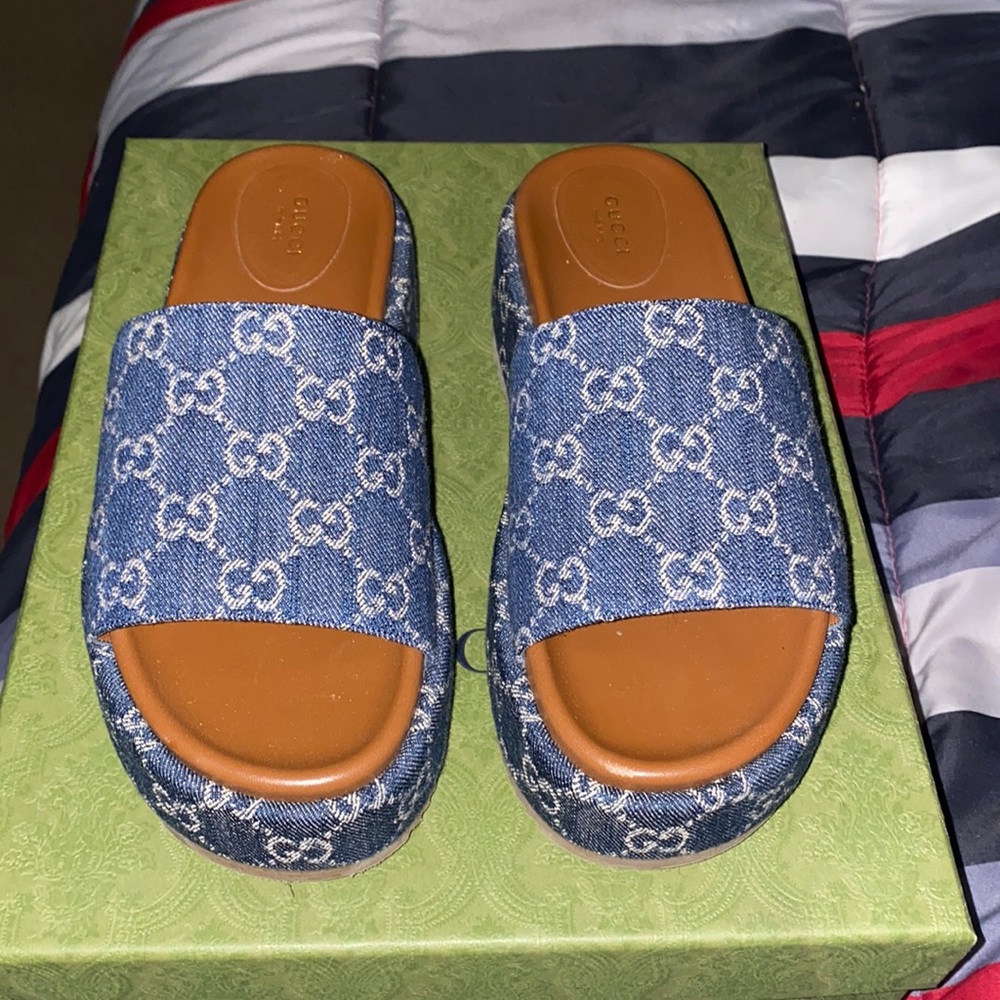 Gucci denim sandals Women’s